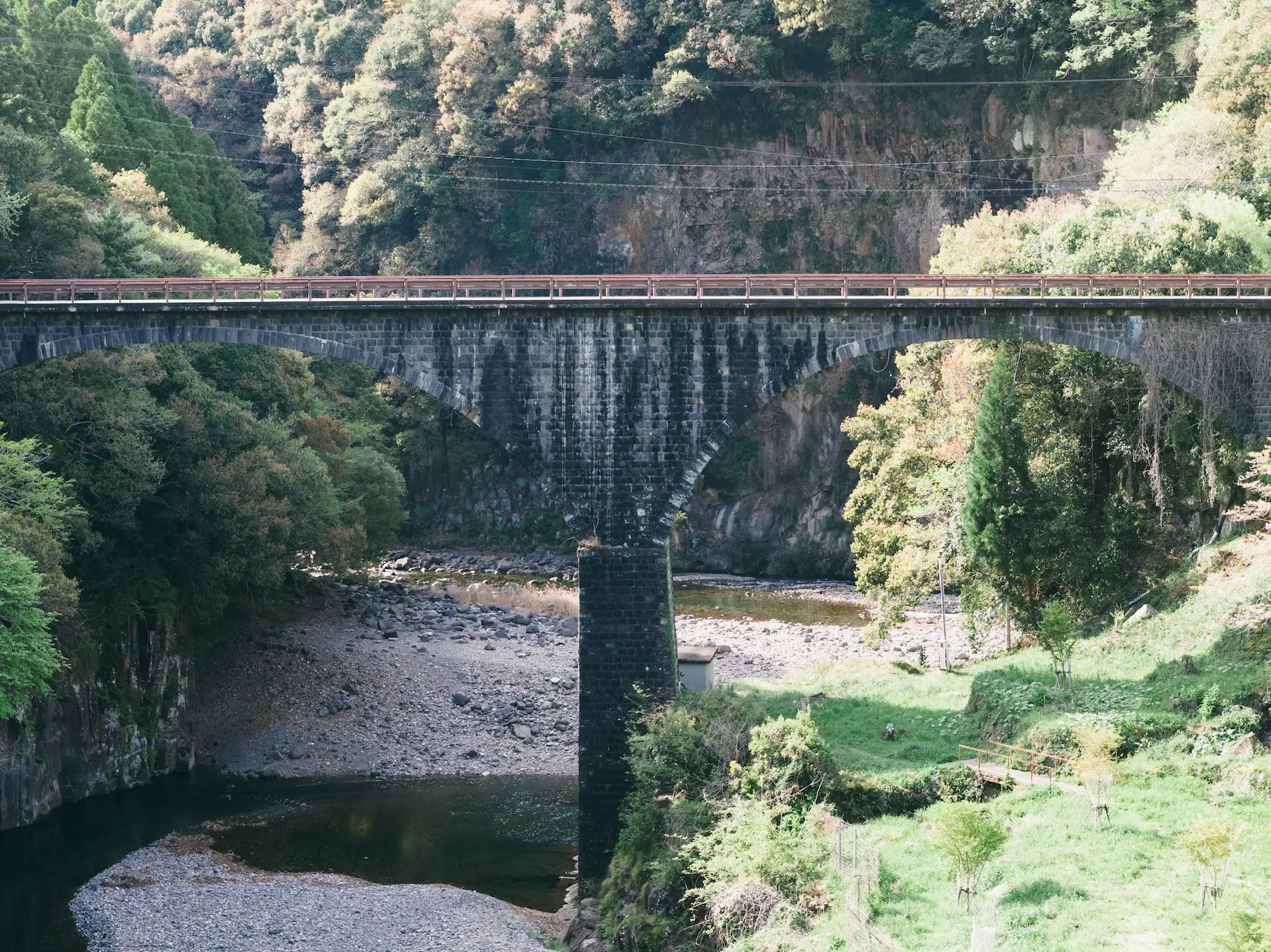 流れの上に、かけられた線